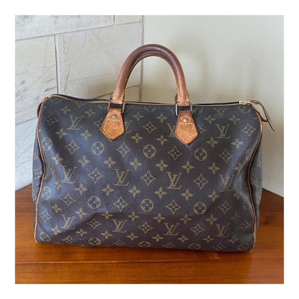 🌼🌼AUTHENTIC LOUIS VUITTON SPEEDY 35 HANDBAG VINTAGE MONOGRAM